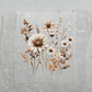 Herbstblumen | Blumen Bordüre XXL Bügelbild bis 250cm