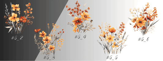 Herbstwiese | Blumen Bouquet – Perfekte Ergänzung zu XXL Bordüren