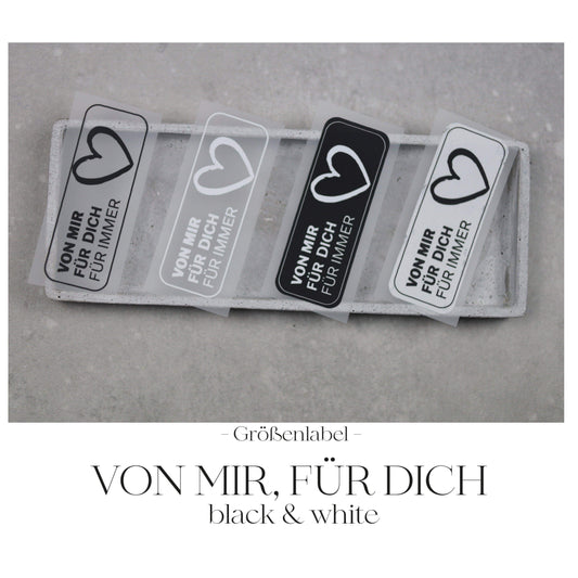 Entdecke unsere stylischen Größenlabels als Bügelbilder für Statement-Jacken! Einfach aufzubügeln, langlebig und perfekt für individuelle DIY-Projekte. Verleihe Deinen Jacken eine persönliche Note und sorge für klare Größenangaben. Jetzt online kaufen!