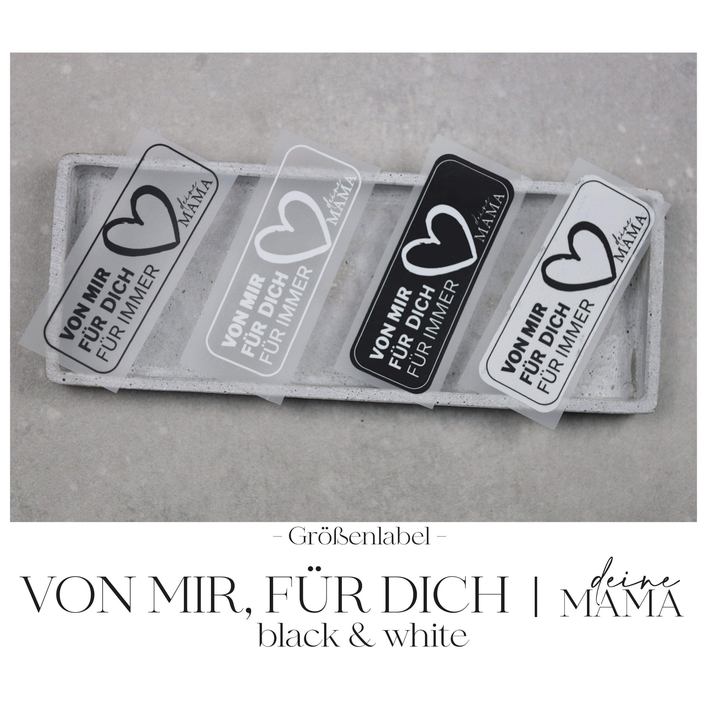 Entdecke unsere stylischen Größenlabels als Bügelbilder für Statement-Jacken! Einfach aufzubügeln, langlebig und perfekt für individuelle DIY-Projekte. Verleihe Deinen Jacken eine persönliche Note und sorge für klare Größenangaben. Jetzt online kaufen!