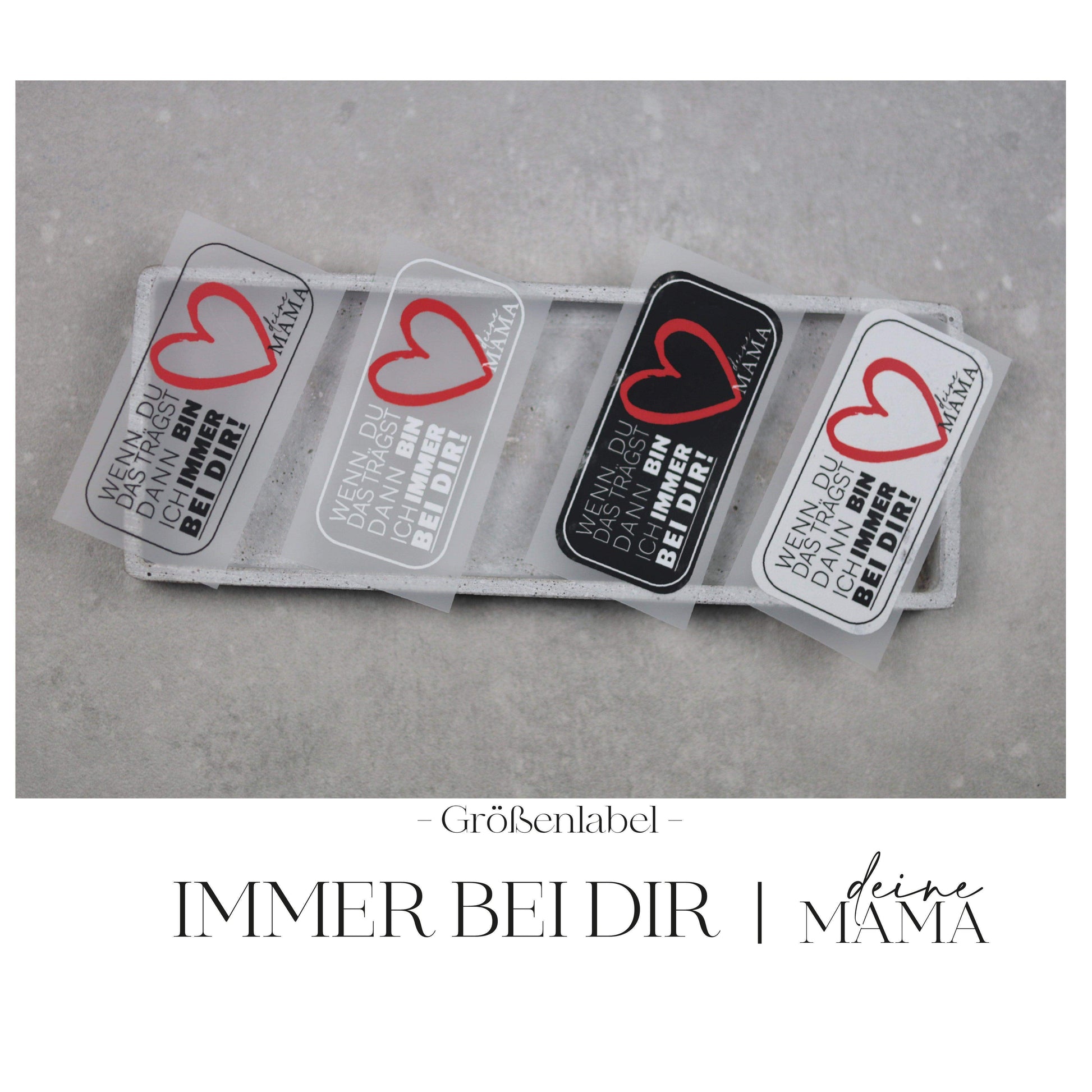 Entdecke unsere stylischen Größenlabels als Bügelbilder für Statement-Jacken! Einfach aufzubügeln, langlebig und perfekt für individuelle DIY-Projekte. Verleihe Deinen Jacken eine persönliche Note und sorge für klare Größenangaben. Jetzt online kaufen!