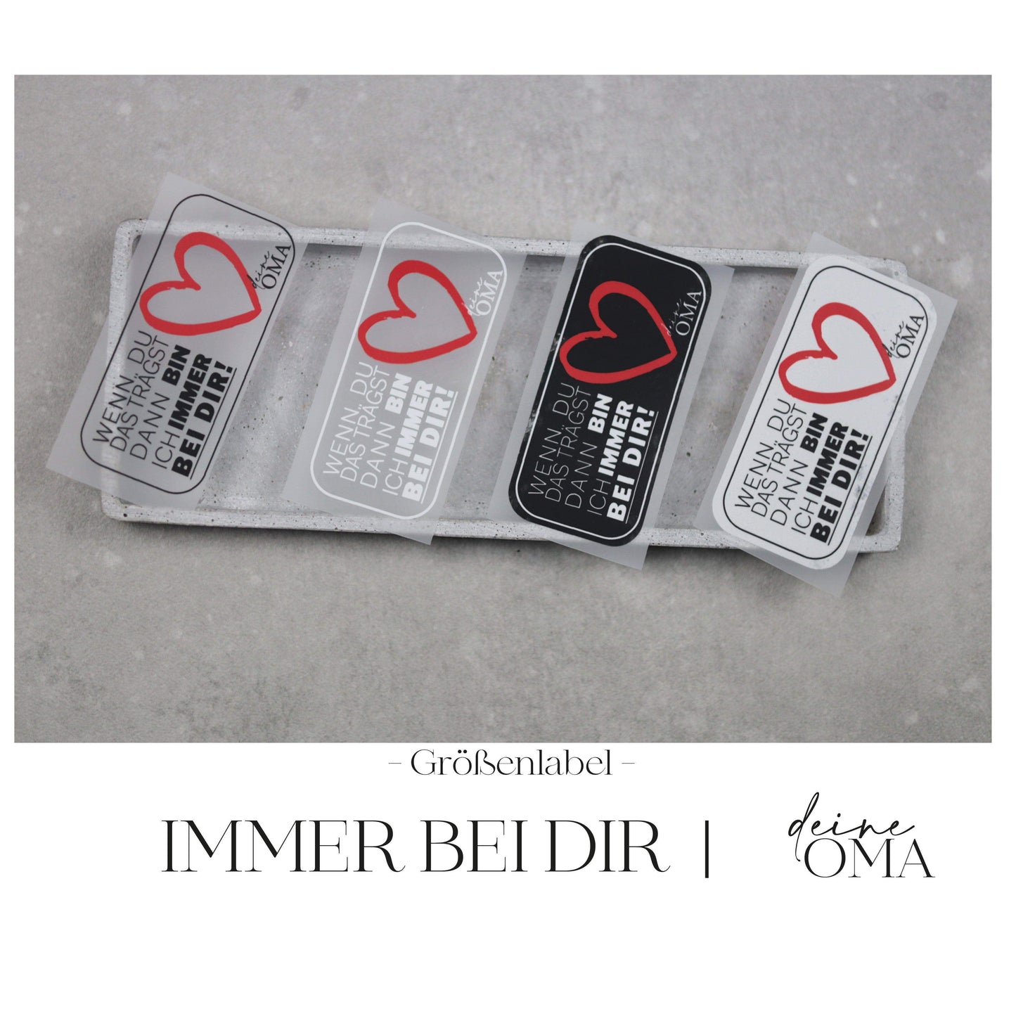Entdecke unsere stylischen Größenlabels als Bügelbilder für Statement-Jacken! Einfach aufzubügeln, langlebig und perfekt für individuelle DIY-Projekte. Verleihe Deinen Jacken eine persönliche Note und sorge für klare Größenangaben. Jetzt online kaufen!
