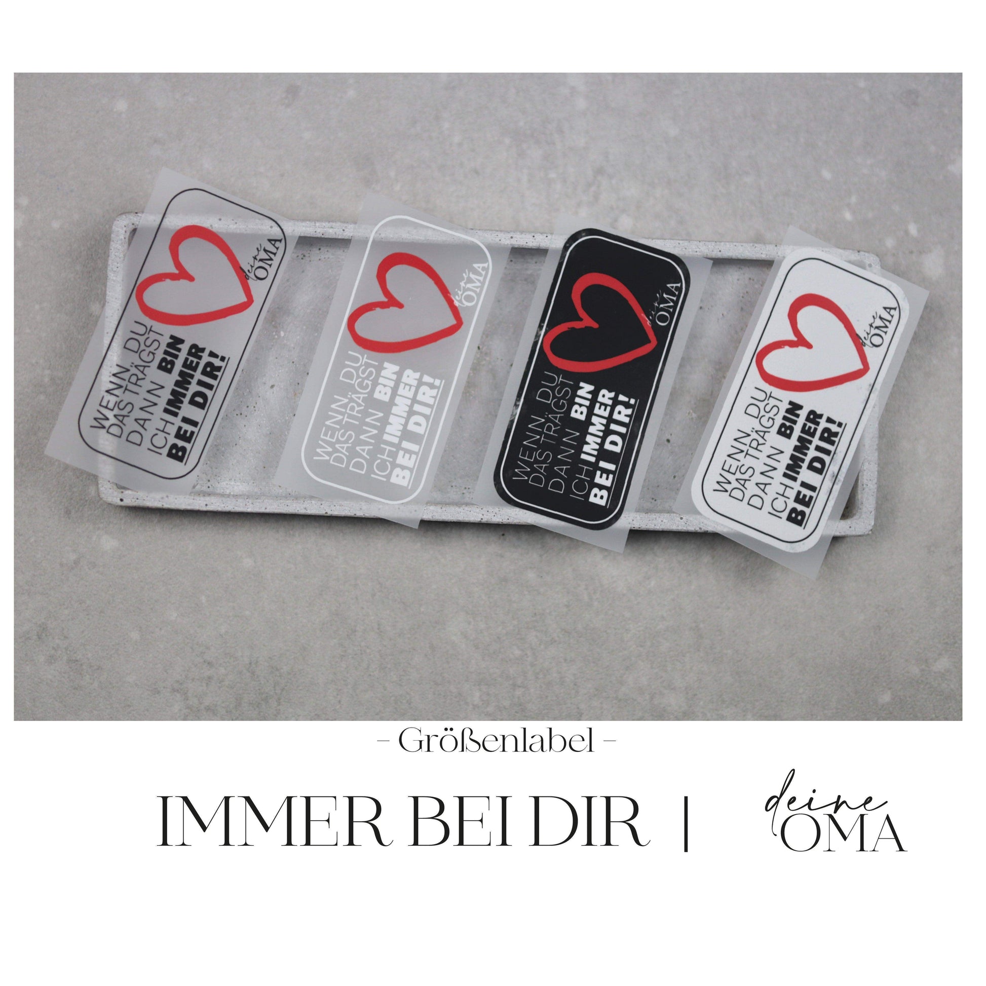 Entdecke unsere stylischen Größenlabels als Bügelbilder für Statement-Jacken! Einfach aufzubügeln, langlebig und perfekt für individuelle DIY-Projekte. Verleihe Deinen Jacken eine persönliche Note und sorge für klare Größenangaben. Jetzt online kaufen!