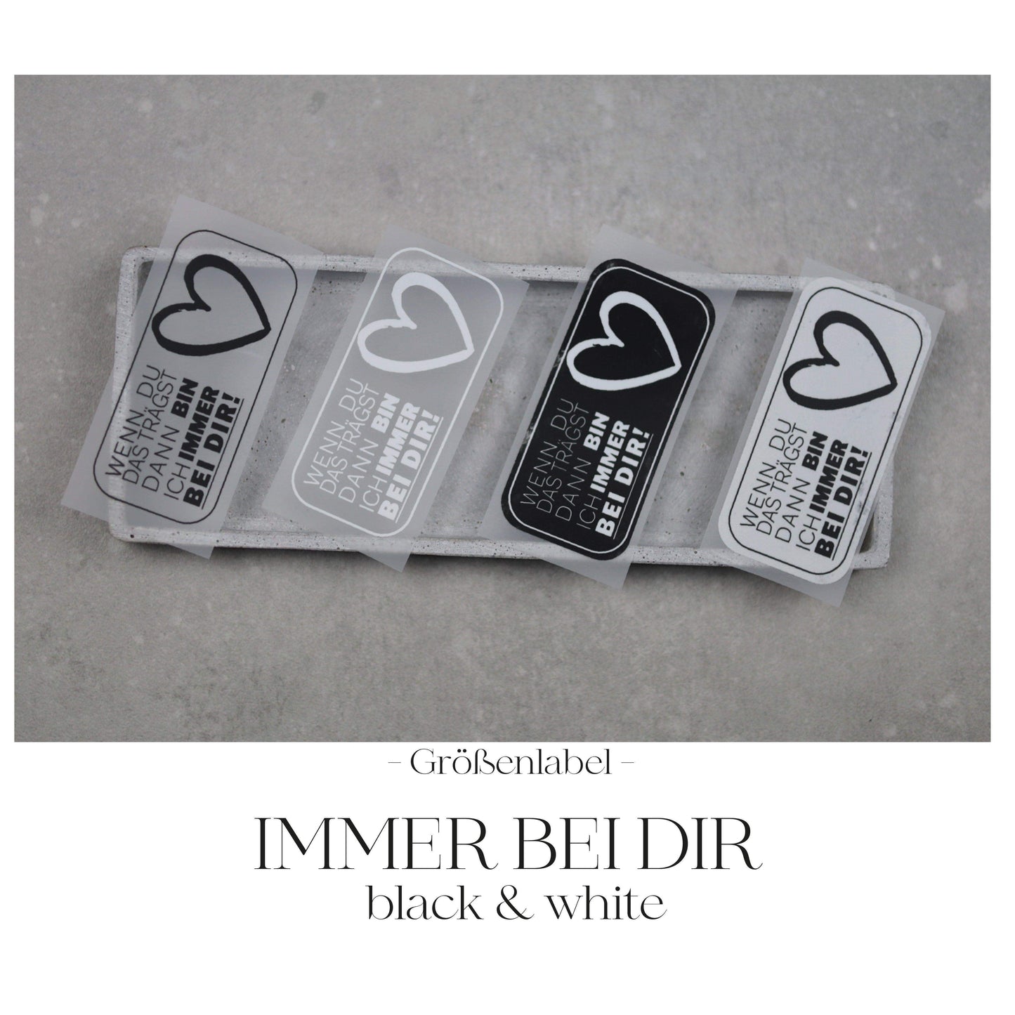 Entdecke unsere stylischen Größenlabels als Bügelbilder für Statement-Jacken! Einfach aufzubügeln, langlebig und perfekt für individuelle DIY-Projekte. Verleihe Deinen Jacken eine persönliche Note und sorge für klare Größenangaben. Jetzt online kaufen!