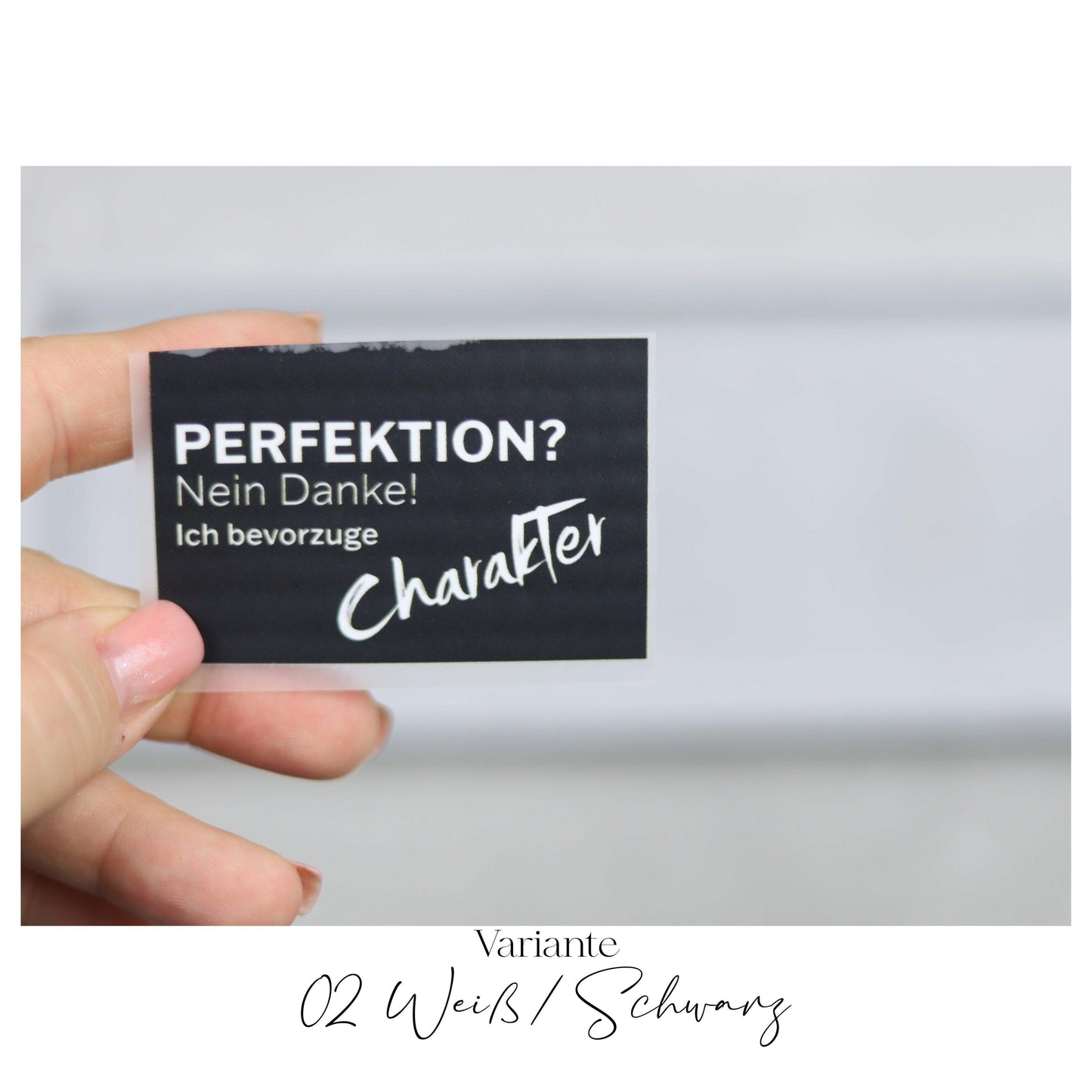 Bügelbild  "PERFEKTION? nein DANKE"