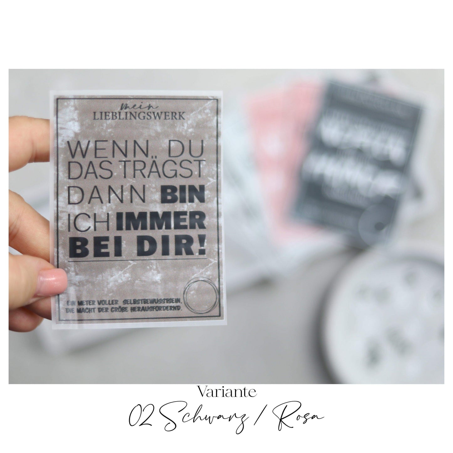 Jackenlabel  "Immer bei dir"