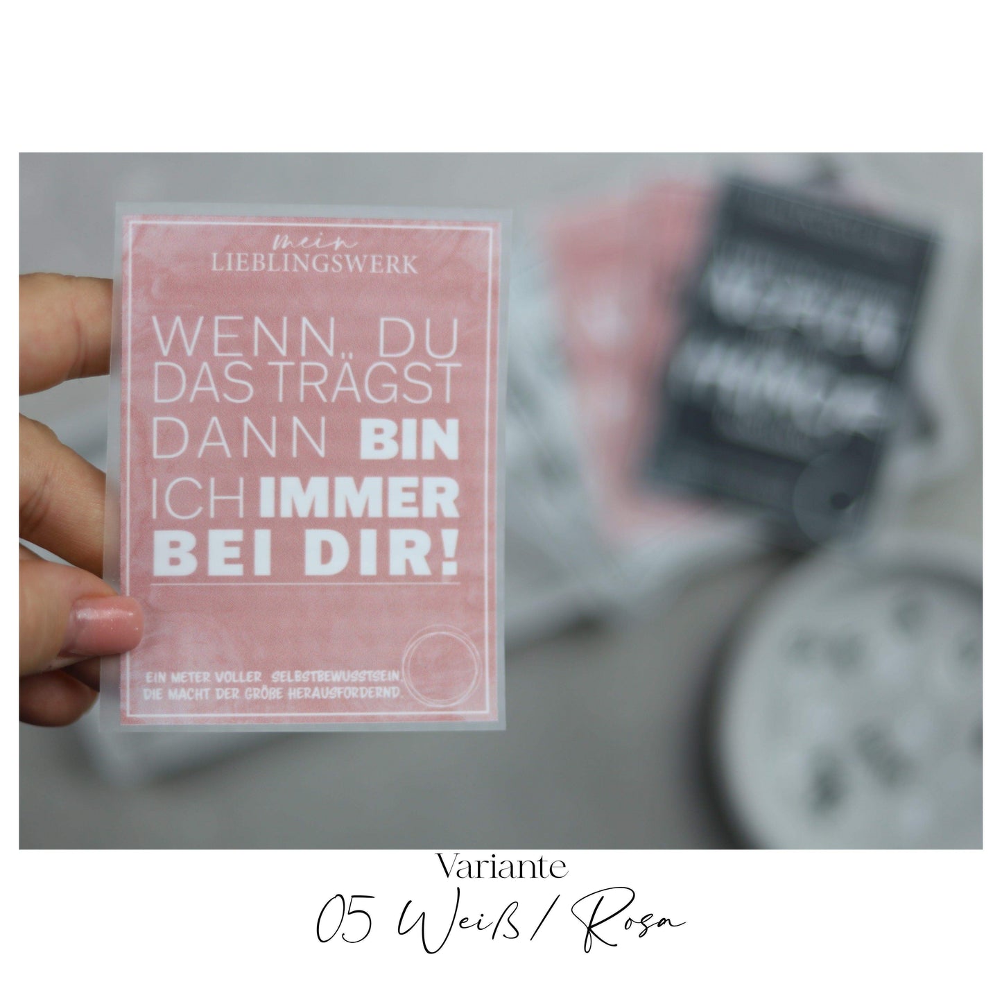 Jackenlabel  "Immer bei dir"
