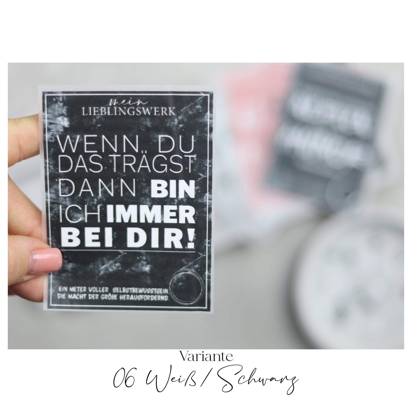 Jackenlabel  "Immer bei dir"