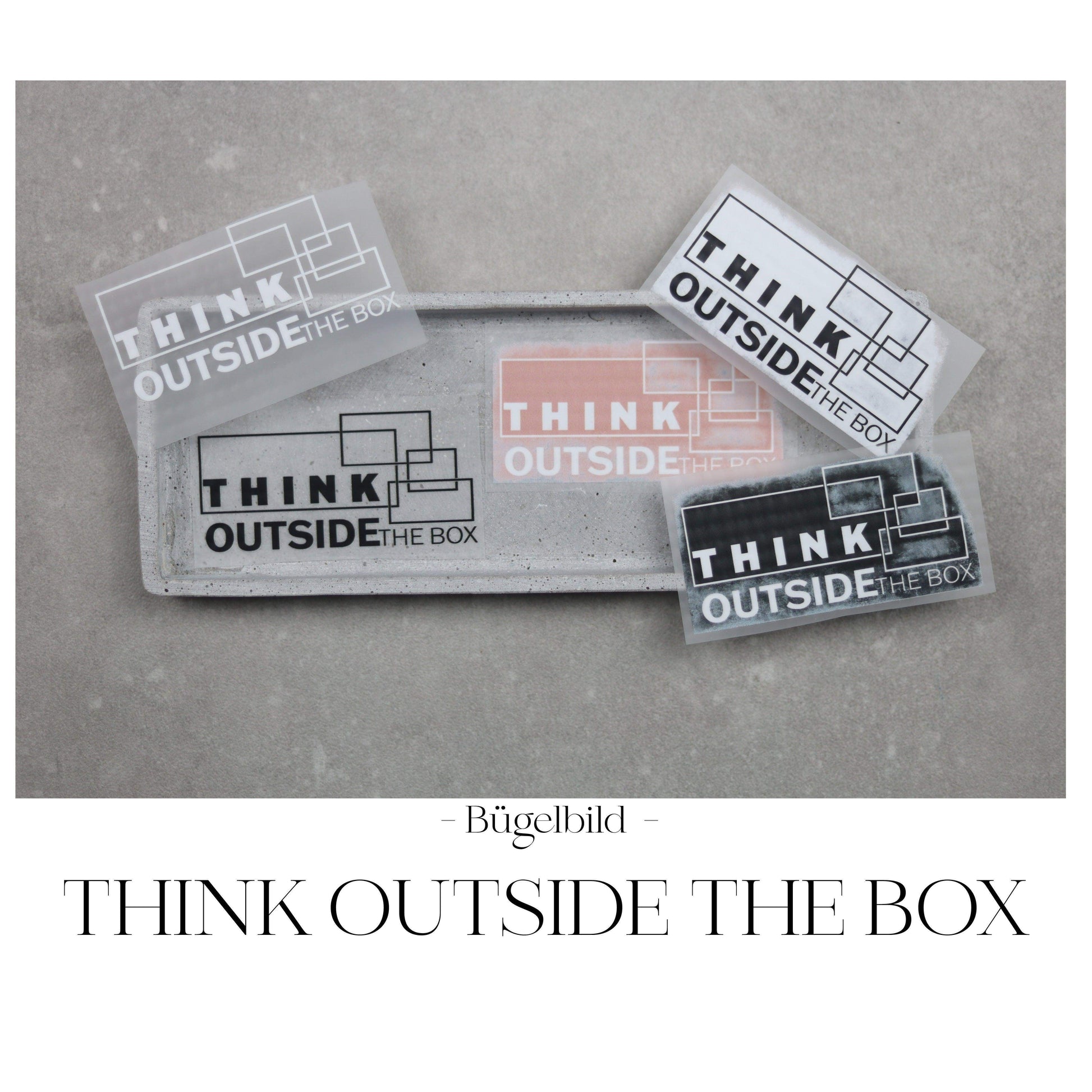 Bügelbild "Think outside the box" - Alisa von WPS | Werkplan Schnittmanufaktur