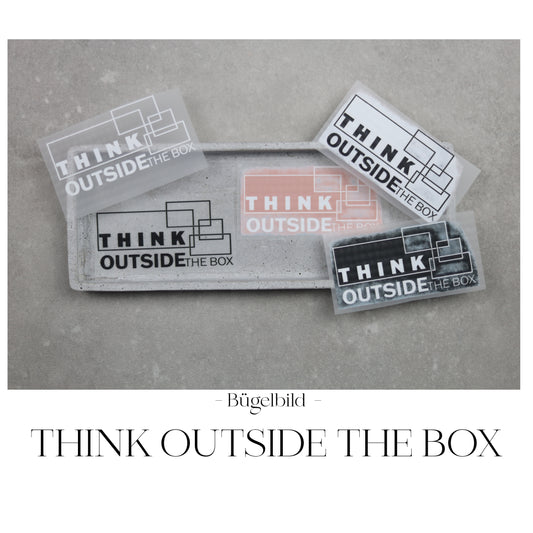 Bügelbild "Think outside the box"