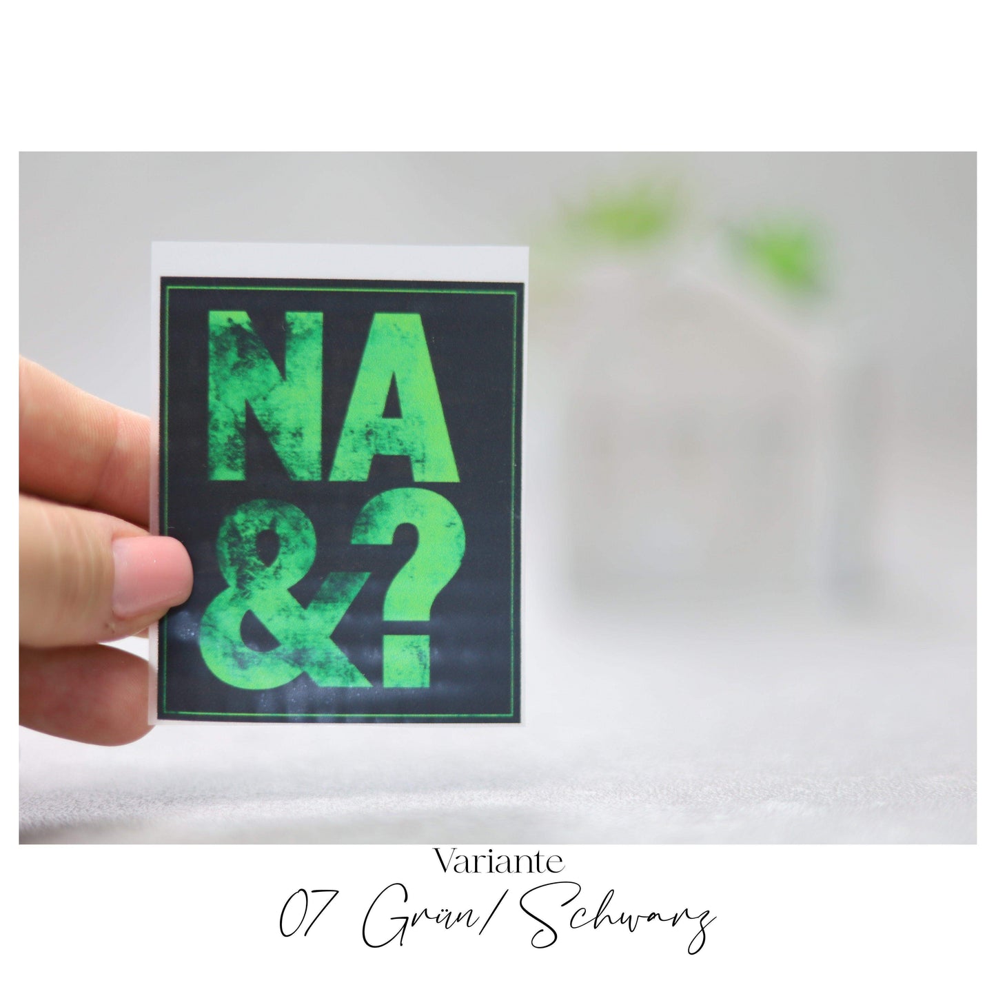 Bügelbild  "NA UND?"