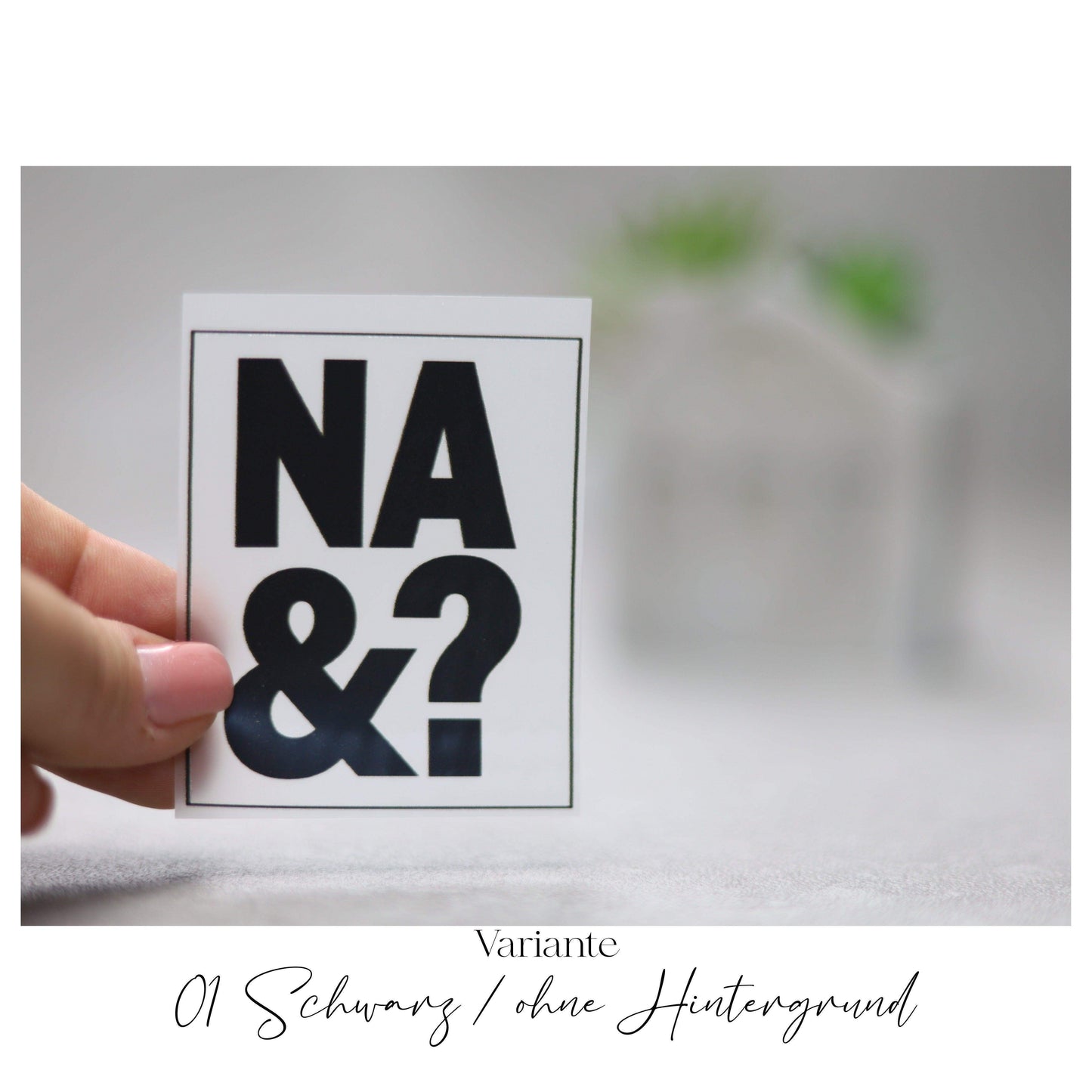 Bügelbild  "NA UND?"