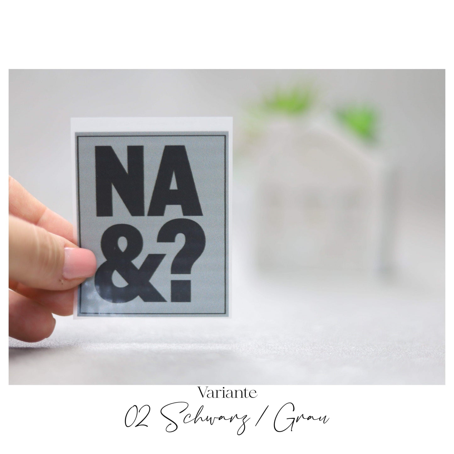 Bügelbild  "NA UND?"