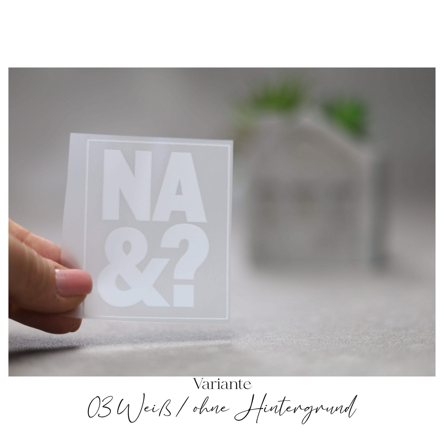 Bügelbild  "NA UND?"