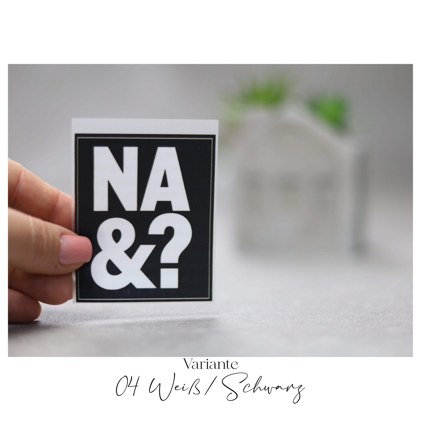 Bügelbild  "NA UND?"