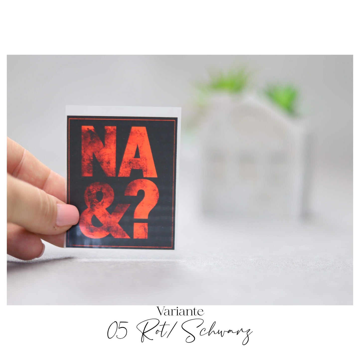 Bügelbild  "NA UND?"