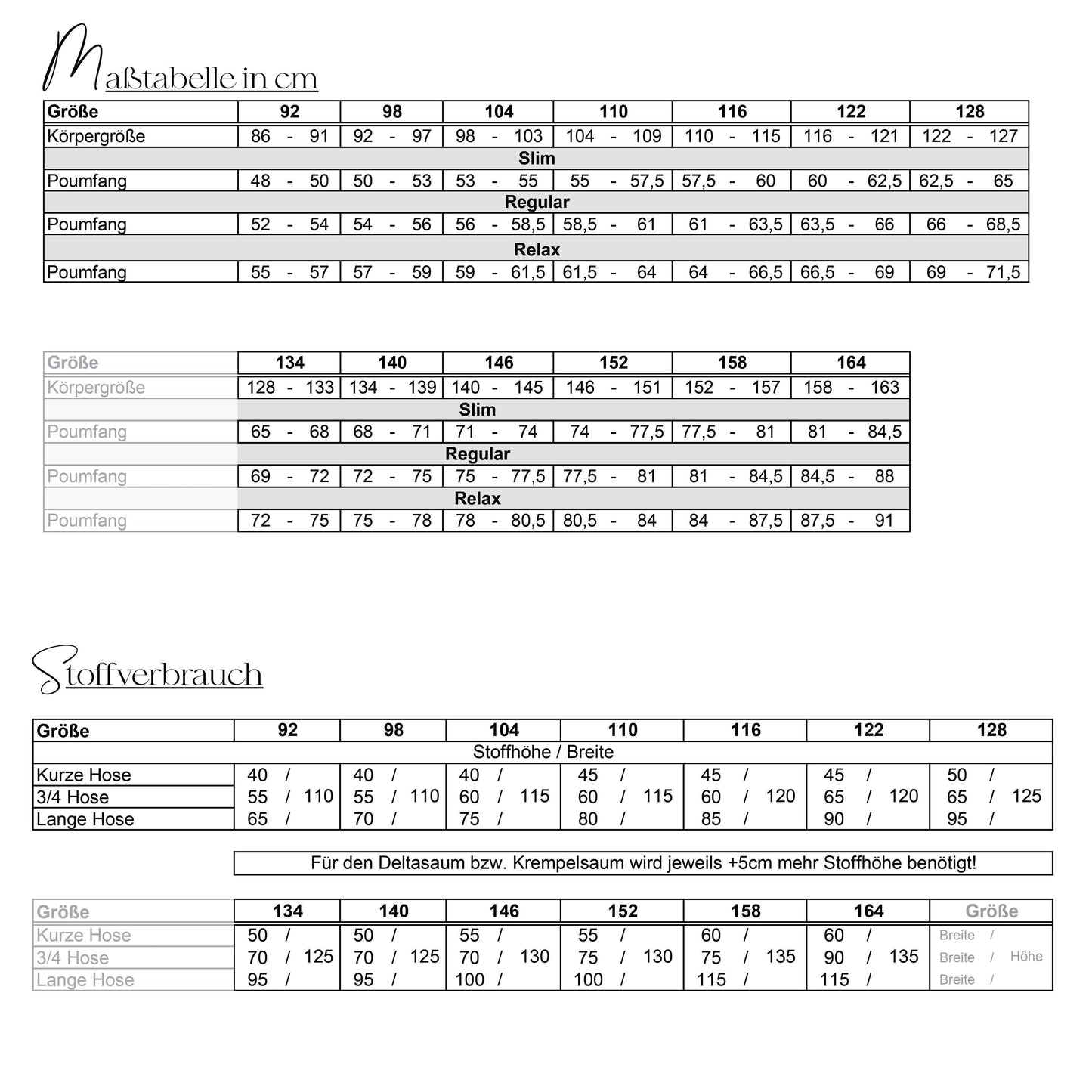 BEINWERK Leggings | in 3 Weiten | Größe 92 bis 164 | A0 & A4 | Beamer - Werkplan.Schnittmanufaktur