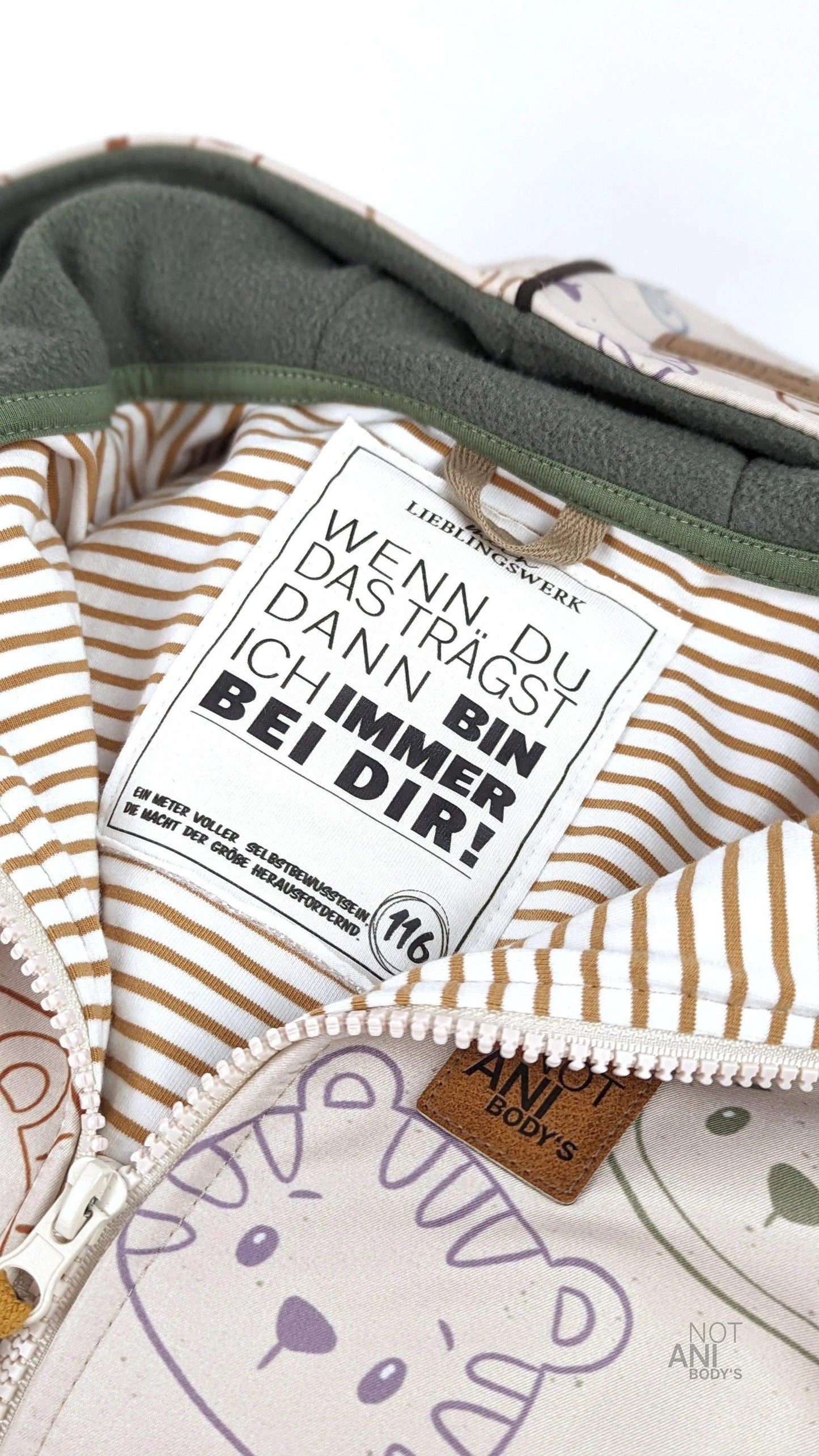 Jackenlabel  "Immer bei dir"