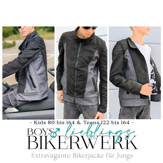 BOYS BIKERWERK| Kids & Teens - von 80 bis 164 | A0 & A4 | Beamer