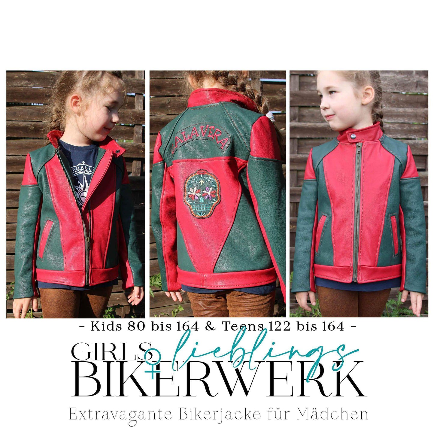 GIRLS BIKERWERK| Kids & Teens - von 80 bis 164 | A0 & A4 | Beamer