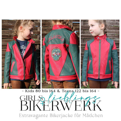 GIRLS BIKERWERK| Kids & Teens - von 80 bis 164 | A0 & A4 | Beamer