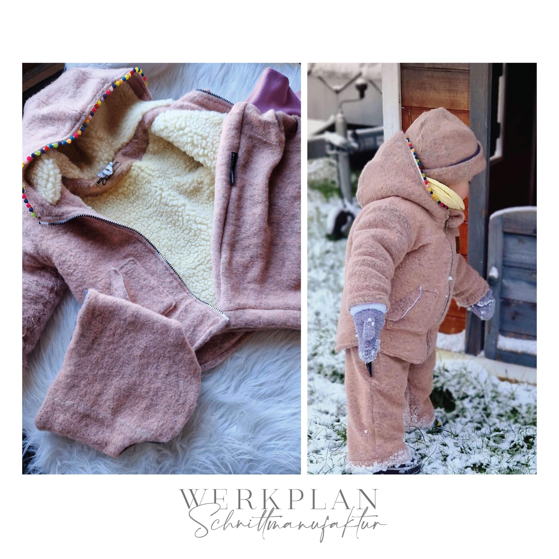 Thermo WinterWERK | KIDS Größe 86 bis 128 | A0 & A4 | Beamer - Werkplan.Schnittmanufaktur