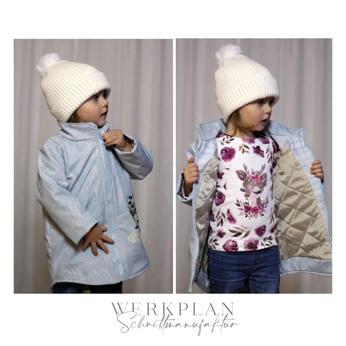 Thermo WinterWERK | KIDS Größe 86 bis 128 | A0 & A4 | Beamer - Werkplan.Schnittmanufaktur