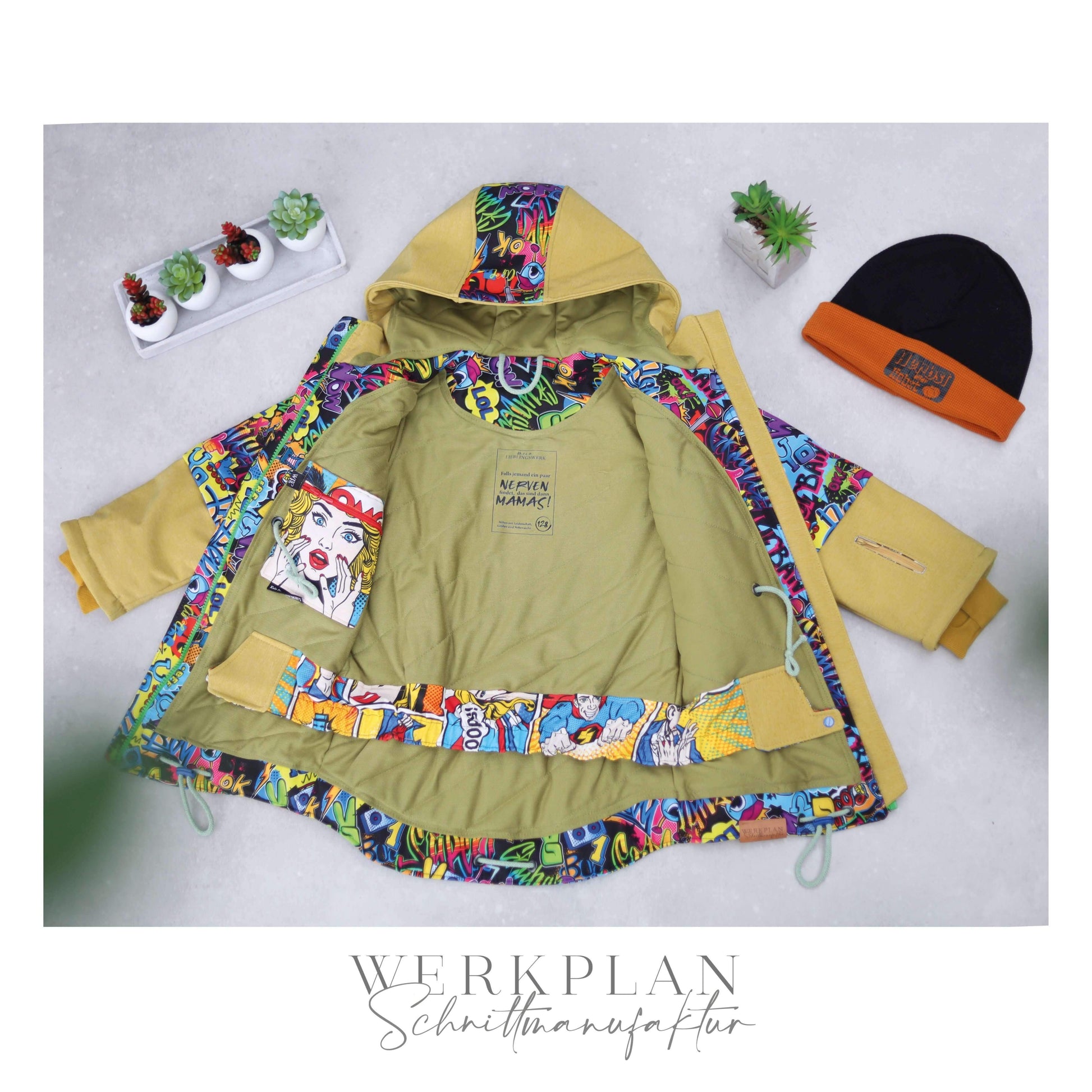 Thermo WinterWERK | KIDS Größe 86 bis 128 | A0 & A4 | Beamer - Werkplan.Schnittmanufaktur