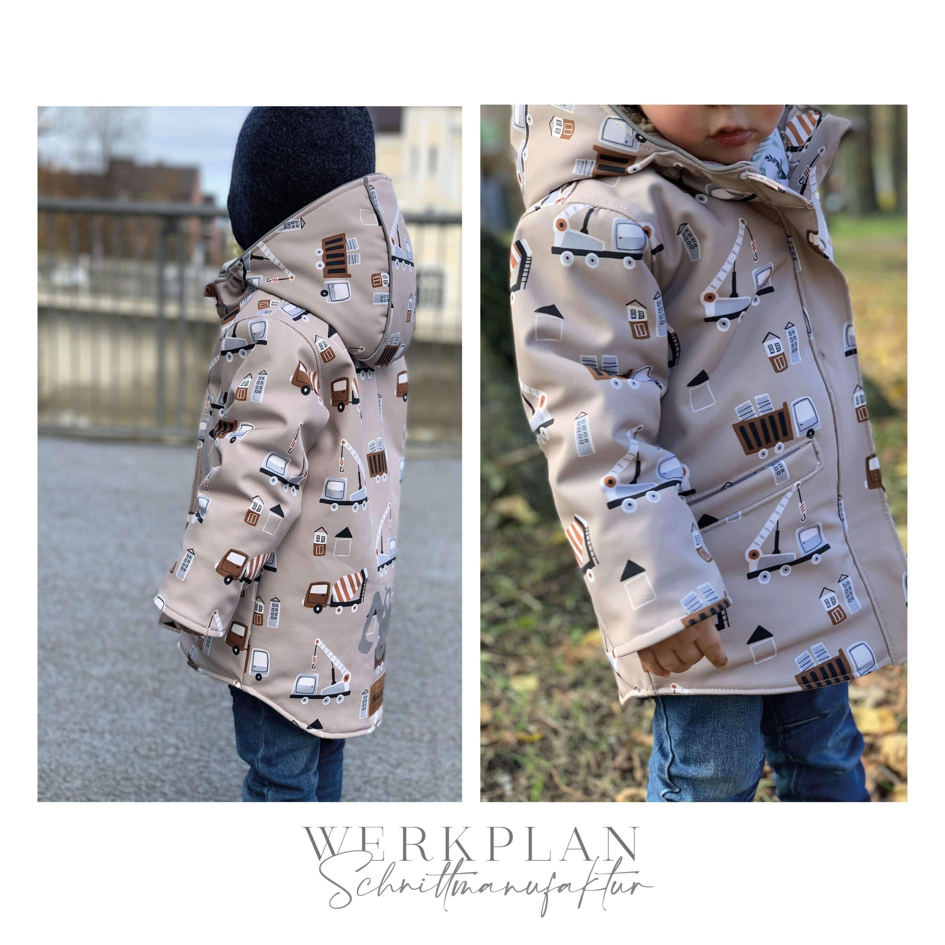 Thermo WinterWERK | KIDS Größe 86 bis 128 | A0 & A4 | Beamer - Werkplan.Schnittmanufaktur