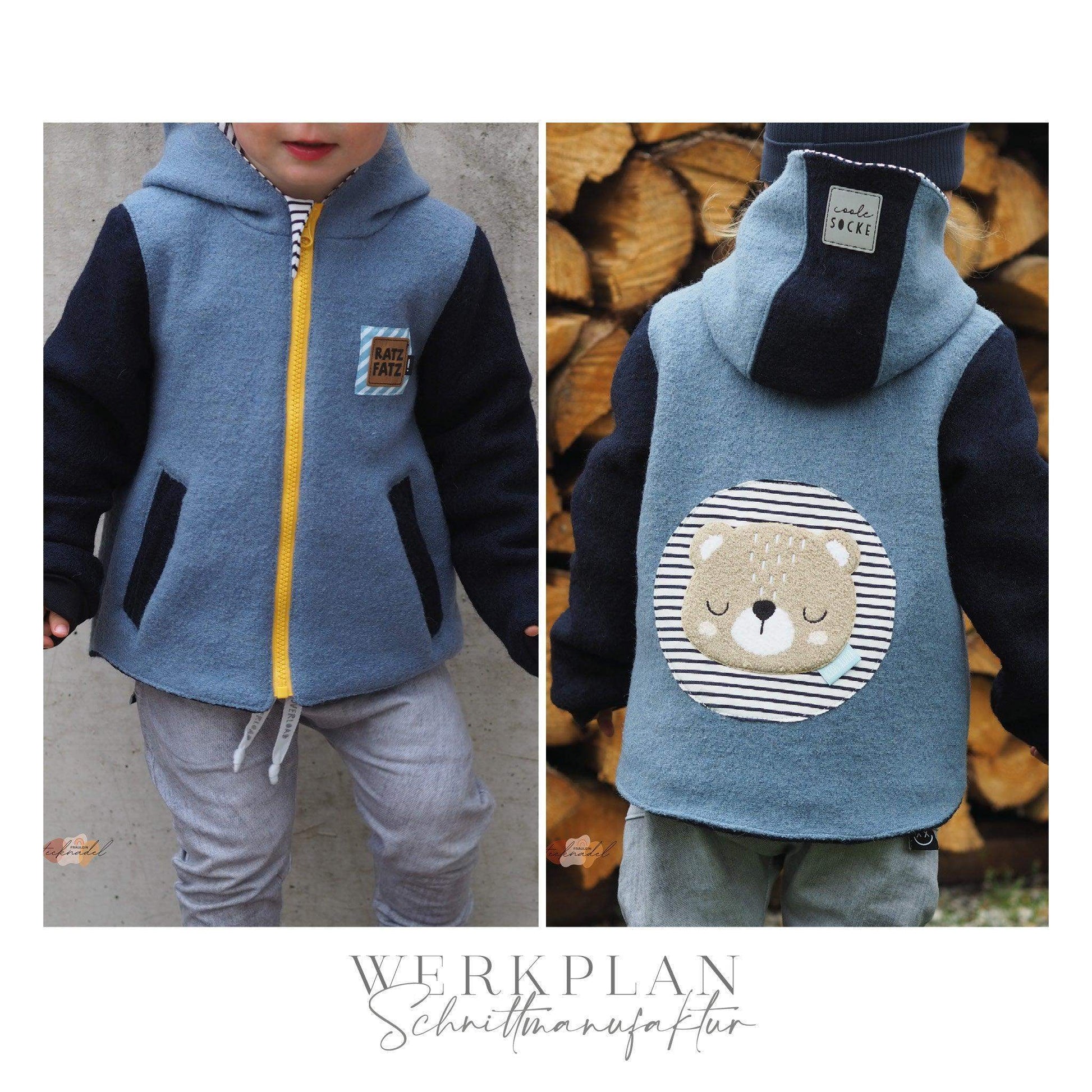Wind & WetterWERK| Kids & Teens - von 80 bis 164 | A0 & A4 | Beamer - Werkplan.Schnittmanufaktur