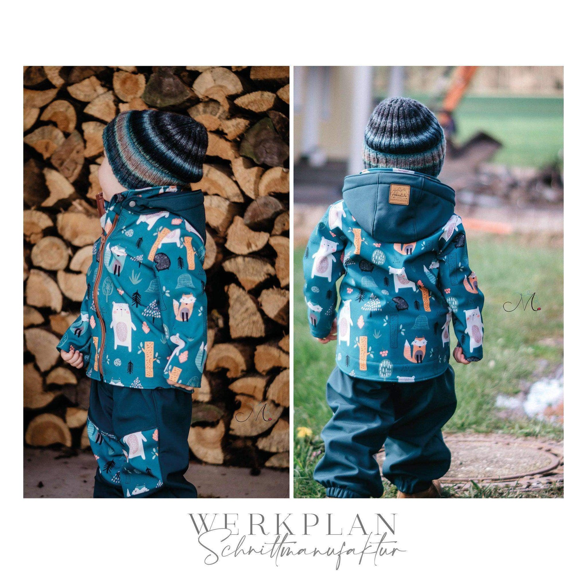 Wind & WetterWERK| Kids & Teens - von 80 bis 164 | A0 & A4 | Beamer - Werkplan.Schnittmanufaktur