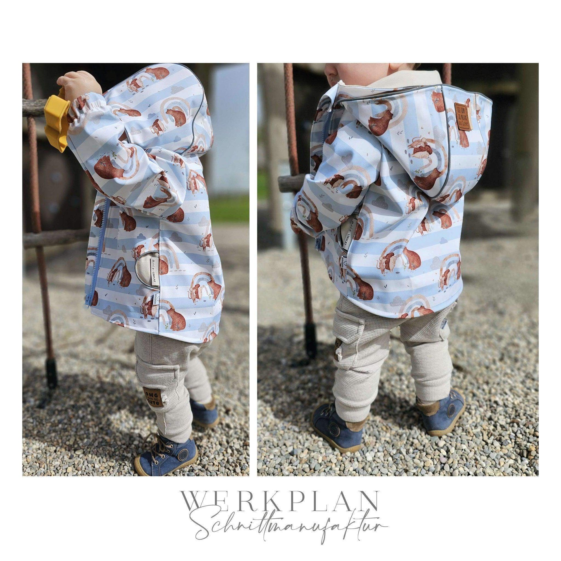 Wind & WetterWERK| Kids & Teens - von 80 bis 164 | A0 & A4 | Beamer - Werkplan.Schnittmanufaktur