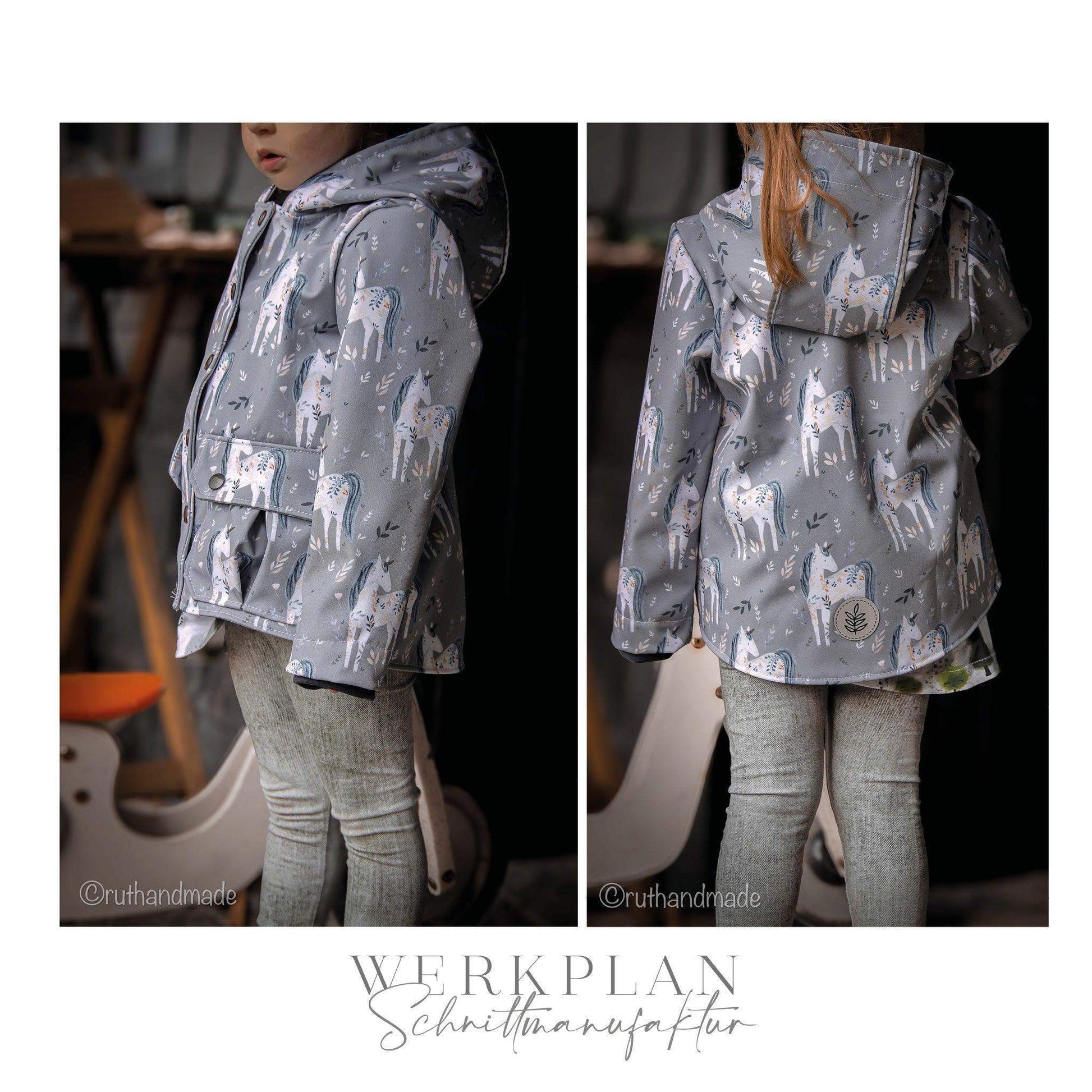 Wind & WetterWERK| Kids & Teens - von 80 bis 164 | A0 & A4 | Beamer - Werkplan.Schnittmanufaktur