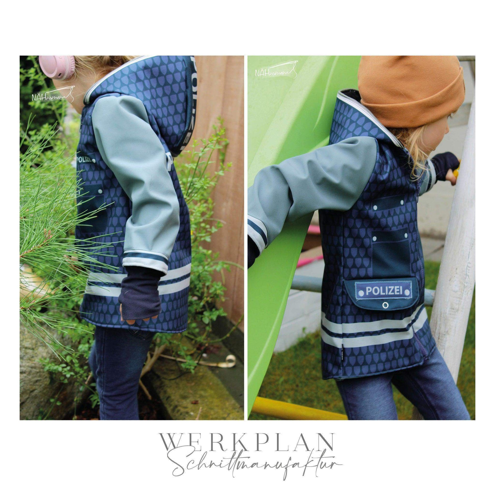 Wind & WetterWERK| Kids & Teens - von 80 bis 164 | A0 & A4 | Beamer - Werkplan.Schnittmanufaktur