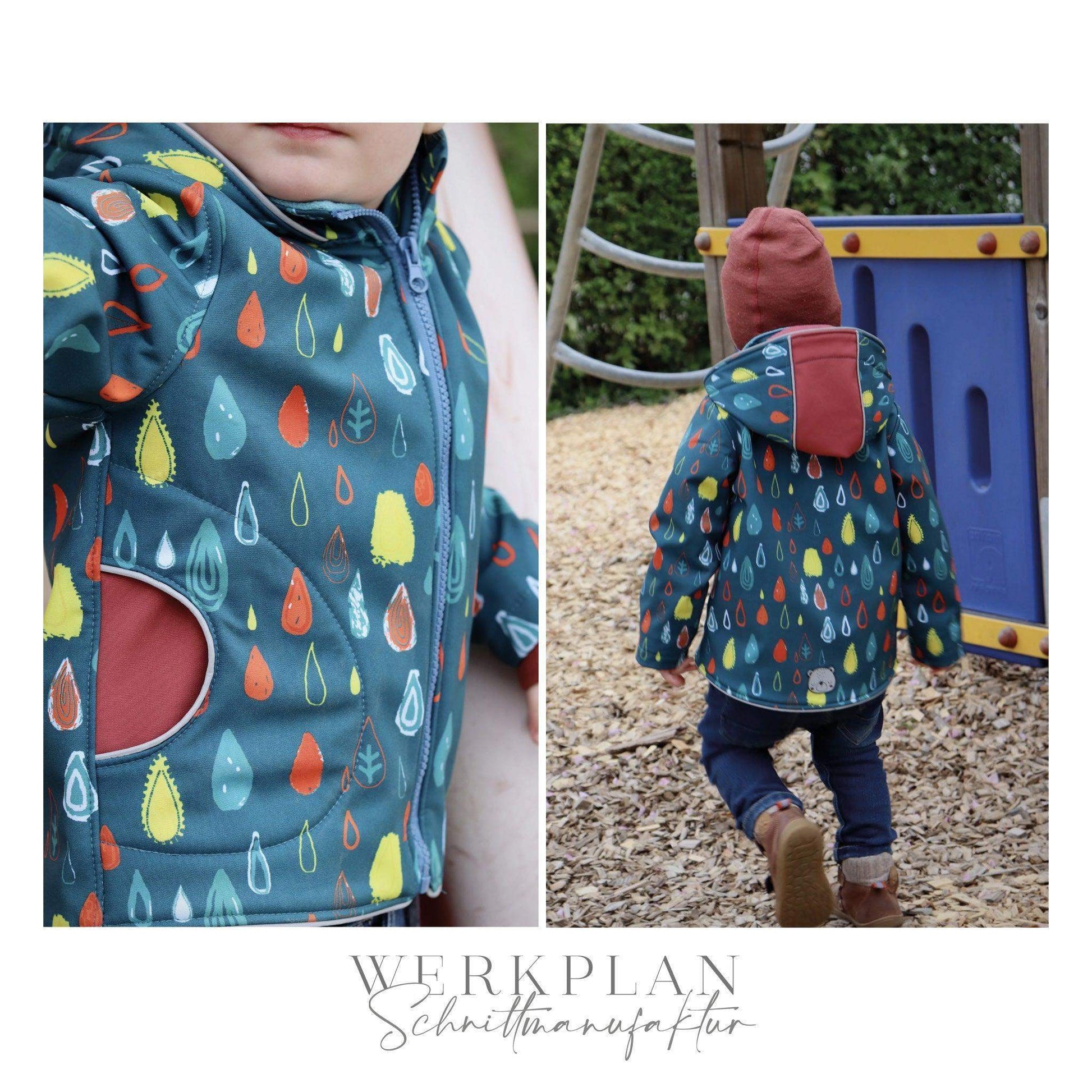 Wind & WetterWERK| Kids & Teens - von 80 bis 164 | A0 & A4 | Beamer - Werkplan.Schnittmanufaktur
