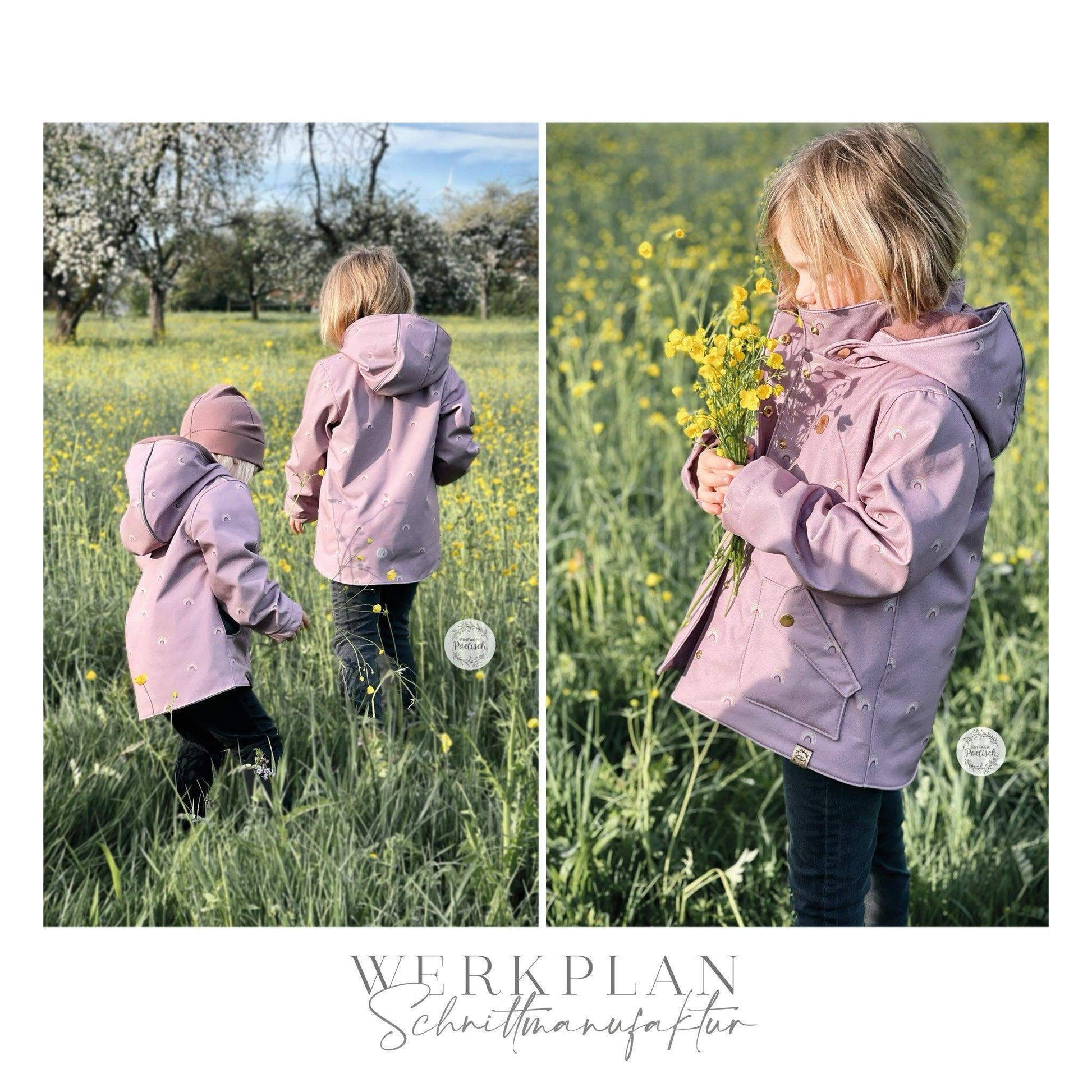 Wind & WetterWERK| Kids & Teens - von 80 bis 164 | A0 & A4 | Beamer - Werkplan.Schnittmanufaktur