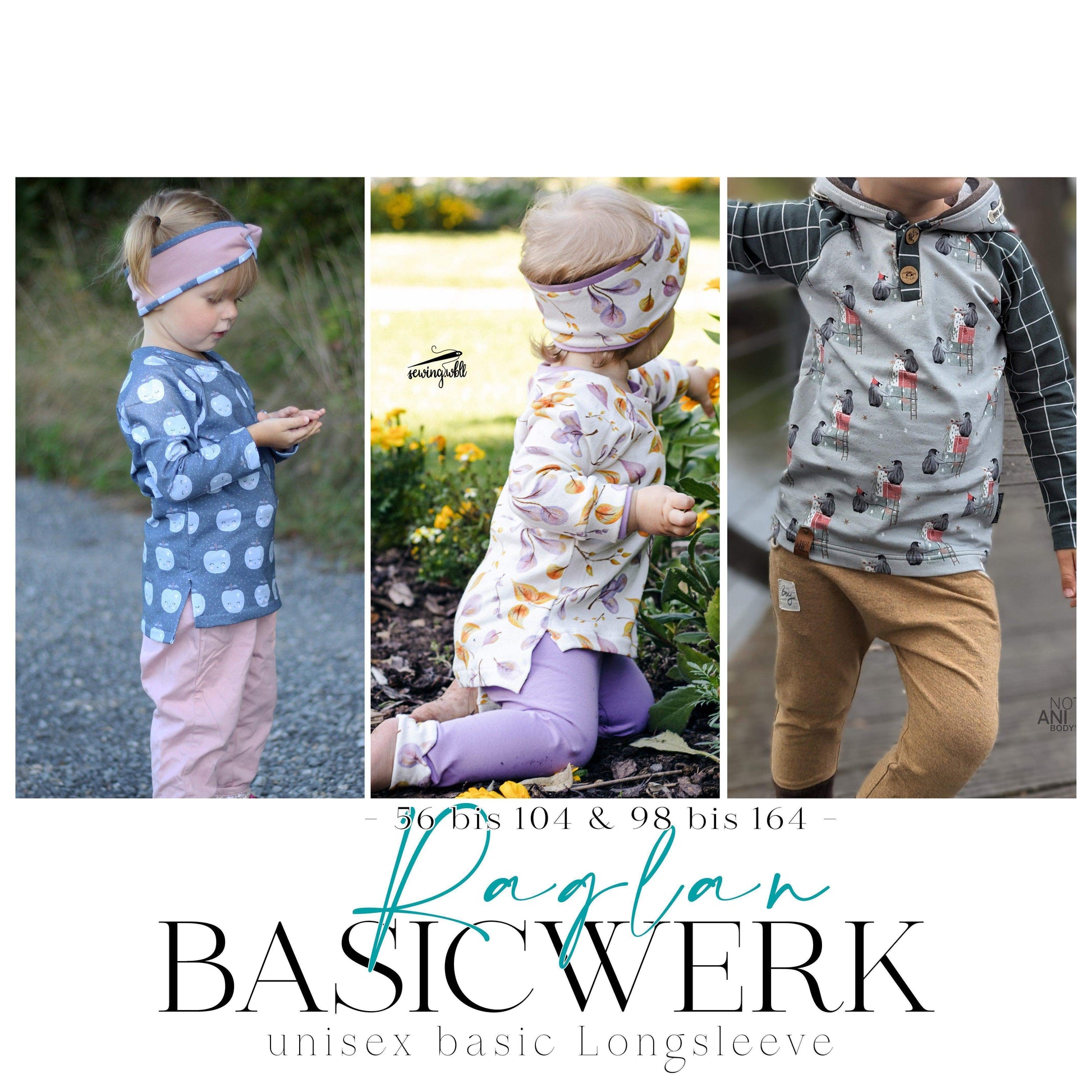 Gewerelizenz Raglan BasicWERK | Unisex Longsleeve - Werkplan.Schnittmanufaktur