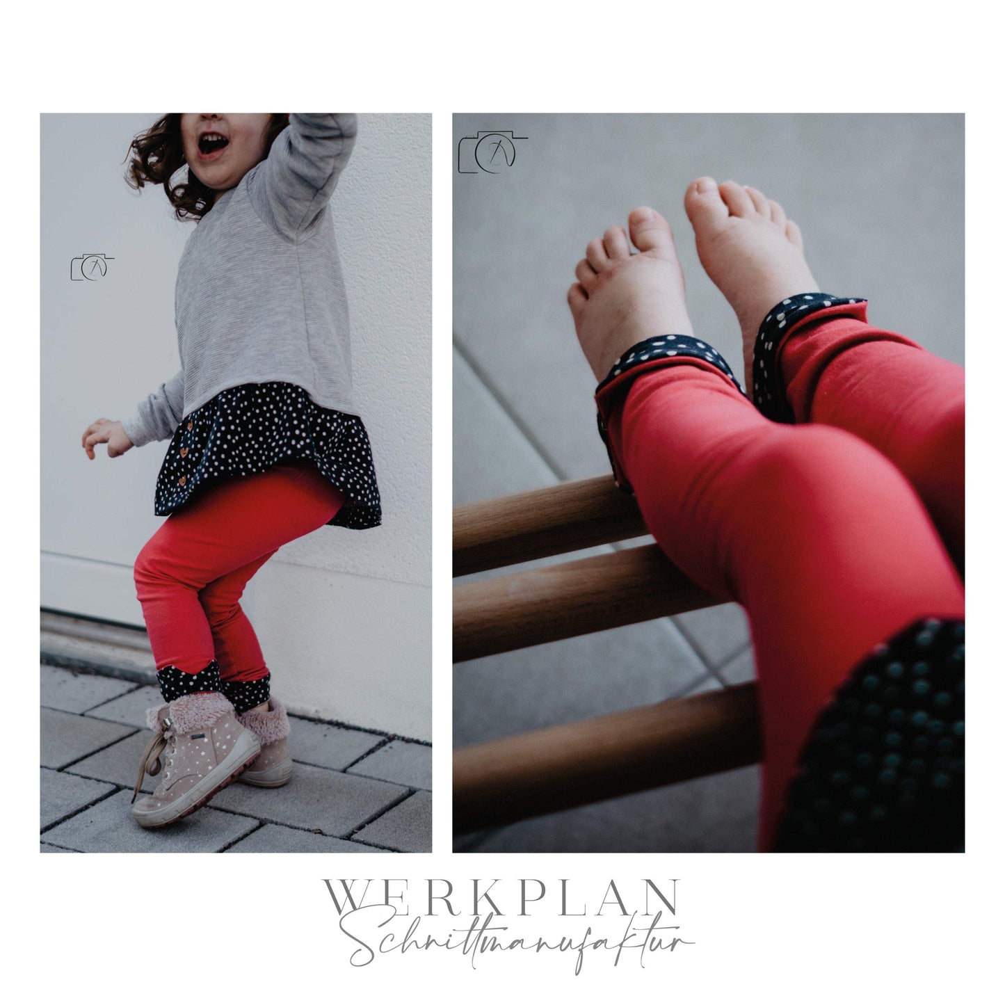 BEINWERK Leggings | in 3 Weiten | Größe 92 bis 164 | A0 & A4 | Beamer - Werkplan.Schnittmanufaktur
