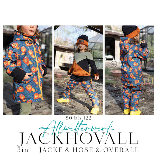 AllwetterWERK JACKHOVALL 3in1 | Jacke & Hose & Overall | A0 & A4 | Beamer - Alisa von WPS | Werkplan Schnittmanufaktur