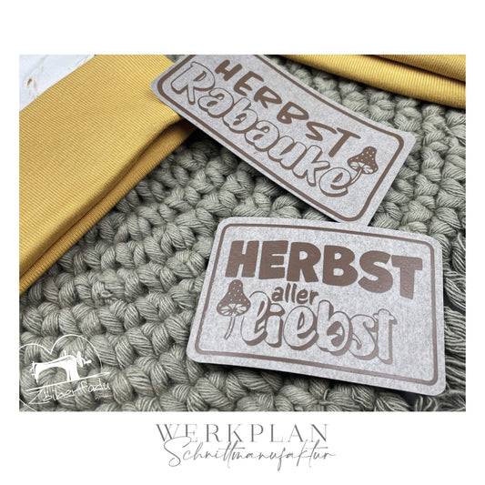 Plott #7 | "Herbst Mütz" & "Herbst aller Liebst" -  Statement Plottmotiv in 3 Varianten
