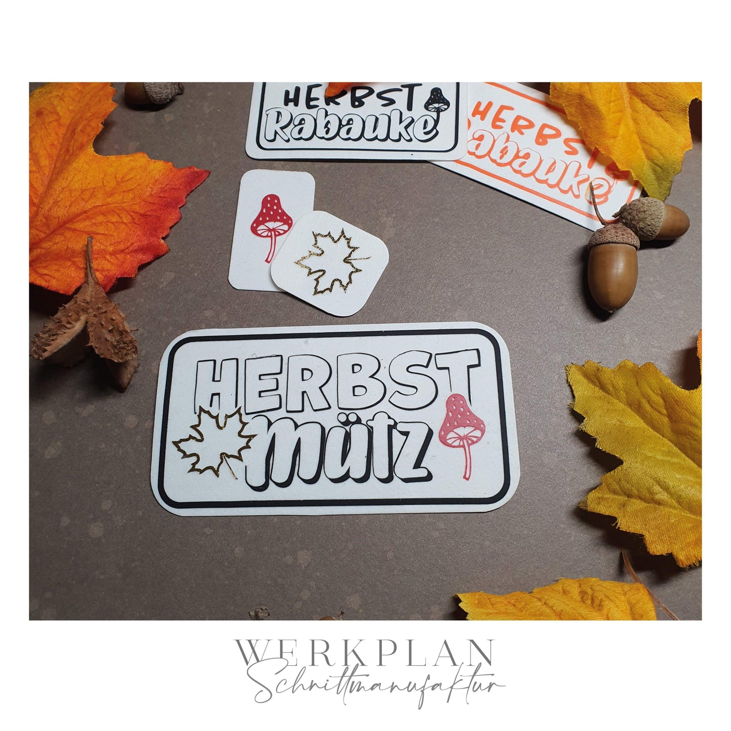 Plott #7 | "Herbst Mütz" & "Herbst aller Liebst" -  Statement Plottmotiv in 3 Varianten
