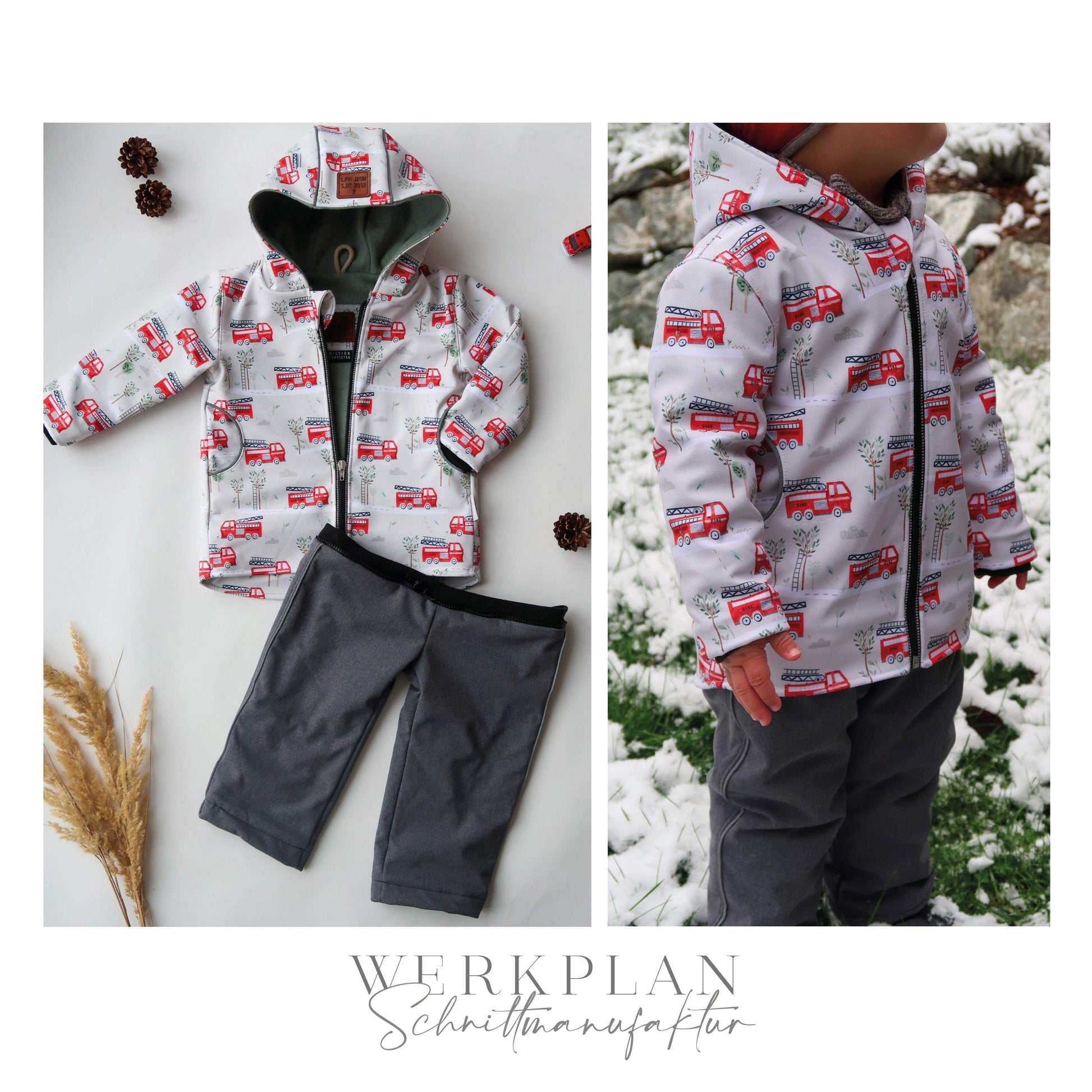 AllwetterWERK JACKHOVALL 3in1 | Jacke & Hose & Overall | A0 & A4 | Beamer - Alisa von WPS | Werkplan Schnittmanufaktur