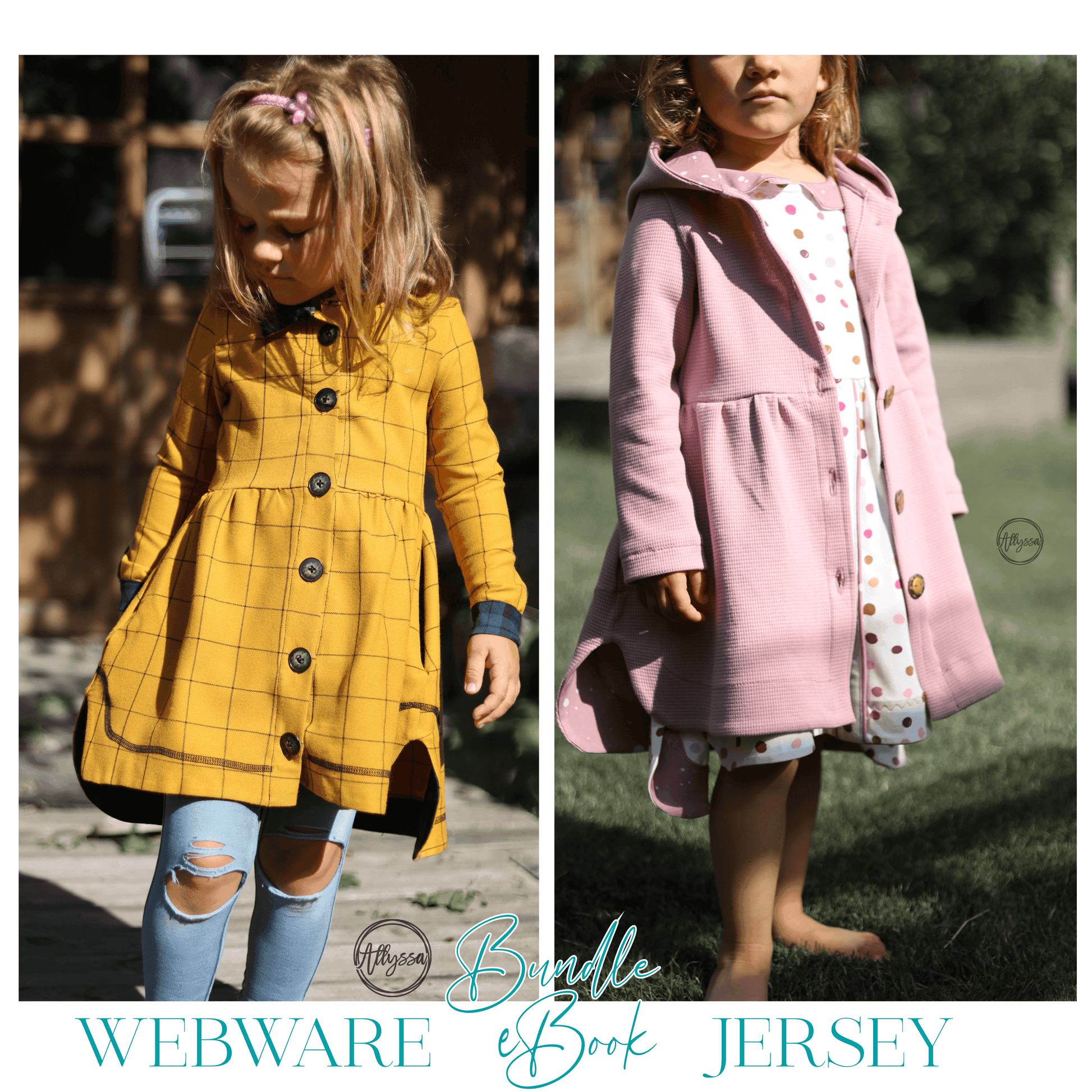 BUNDLE eBook - AURORA Webware & Jersey | Tunika | Kleid | Cardigan | A0 & A4 | Beamer - Werkplan.Schnittmanufaktur
