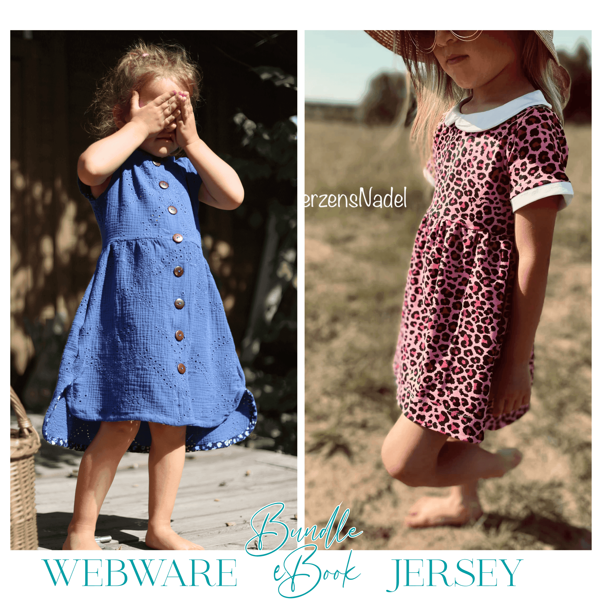 BUNDLE eBook - AURORA Webware & Jersey | Tunika | Kleid | Cardigan | A0 & A4 | Beamer - Werkplan.Schnittmanufaktur